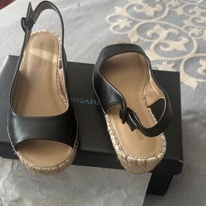 Bernardo Black Espadrille Sandals for Women